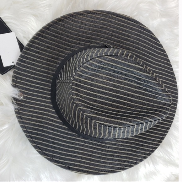 Peter Grimm True Character Nicole Black Stripe Fedora - Picture 5 of 6